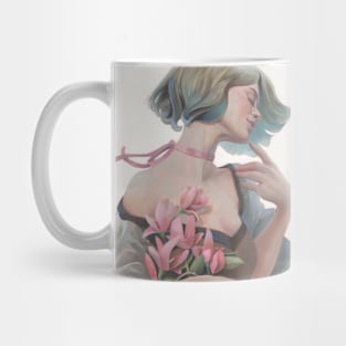 Pink Flowers Mug